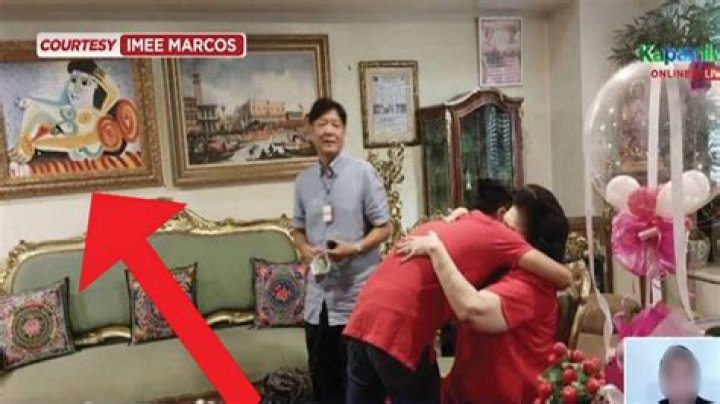 Eagle Eyed Internet Sleuths May Have Just Spotted A $150 Million Missing Picasso Hanging In Imelda Marcos' Living Room